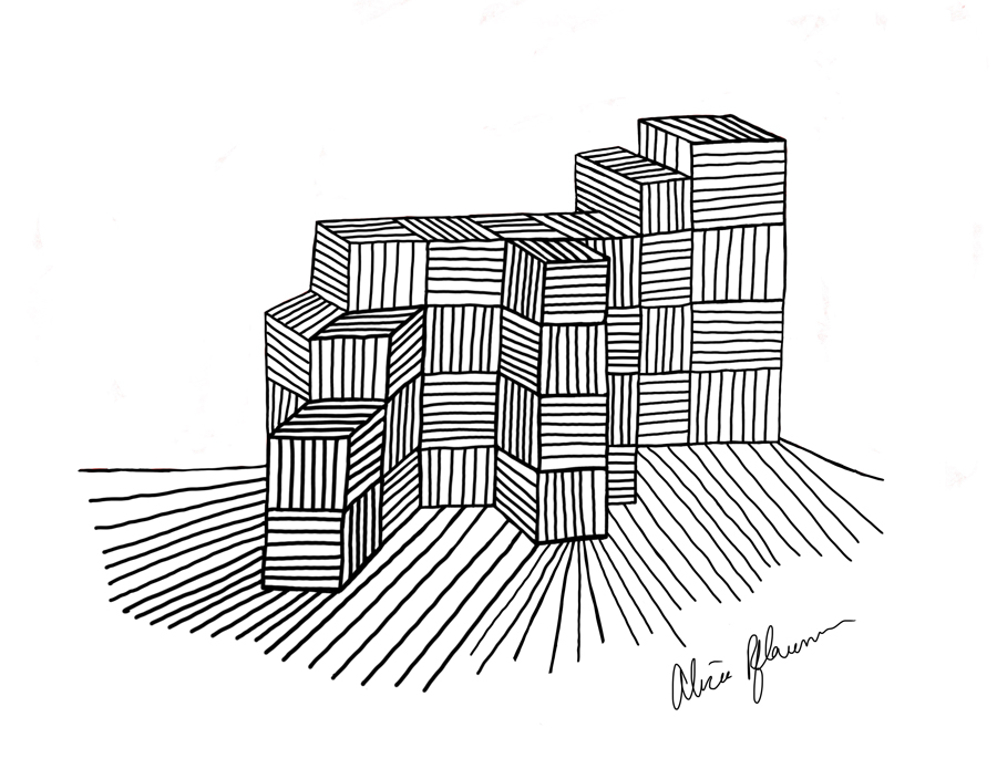 Stacked, digital drawing, 2022